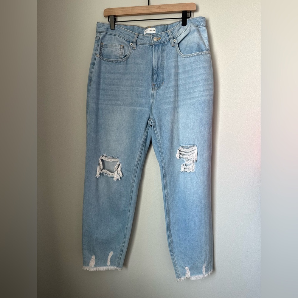 Casual Light Blue Boyfriend Jeans